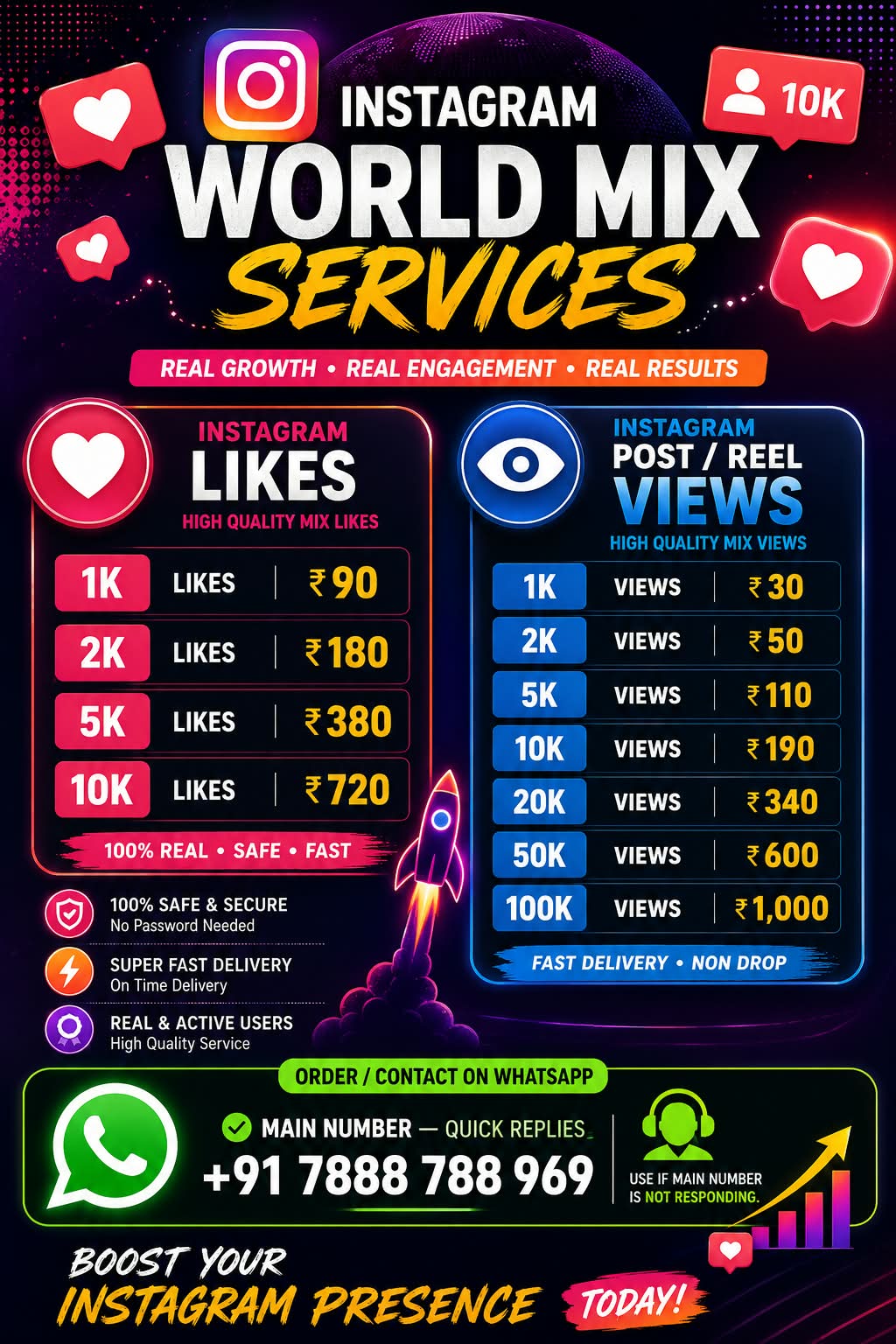 Instagram World Mix Services